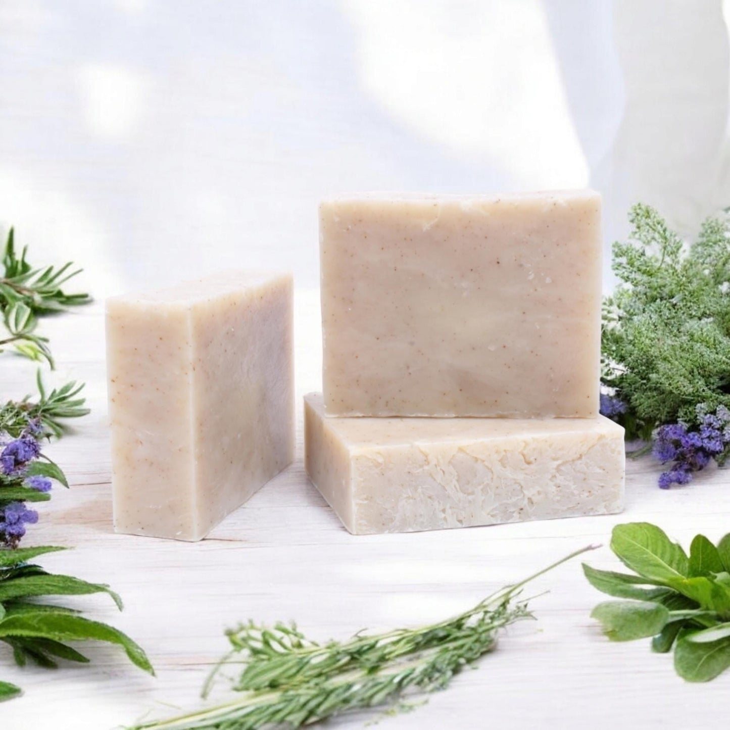 Rosemary Mint Frankincense Soap – Handmade Herbal Soap for Cleansing & Protection