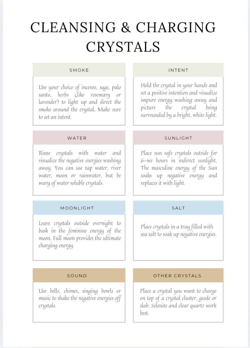 Crystal Journal, Daily Planner, Monthly Calendar, Crystal Meanings, Spiritual Journal, Daily Calendar, Colorful DIY Organizer PDF Download